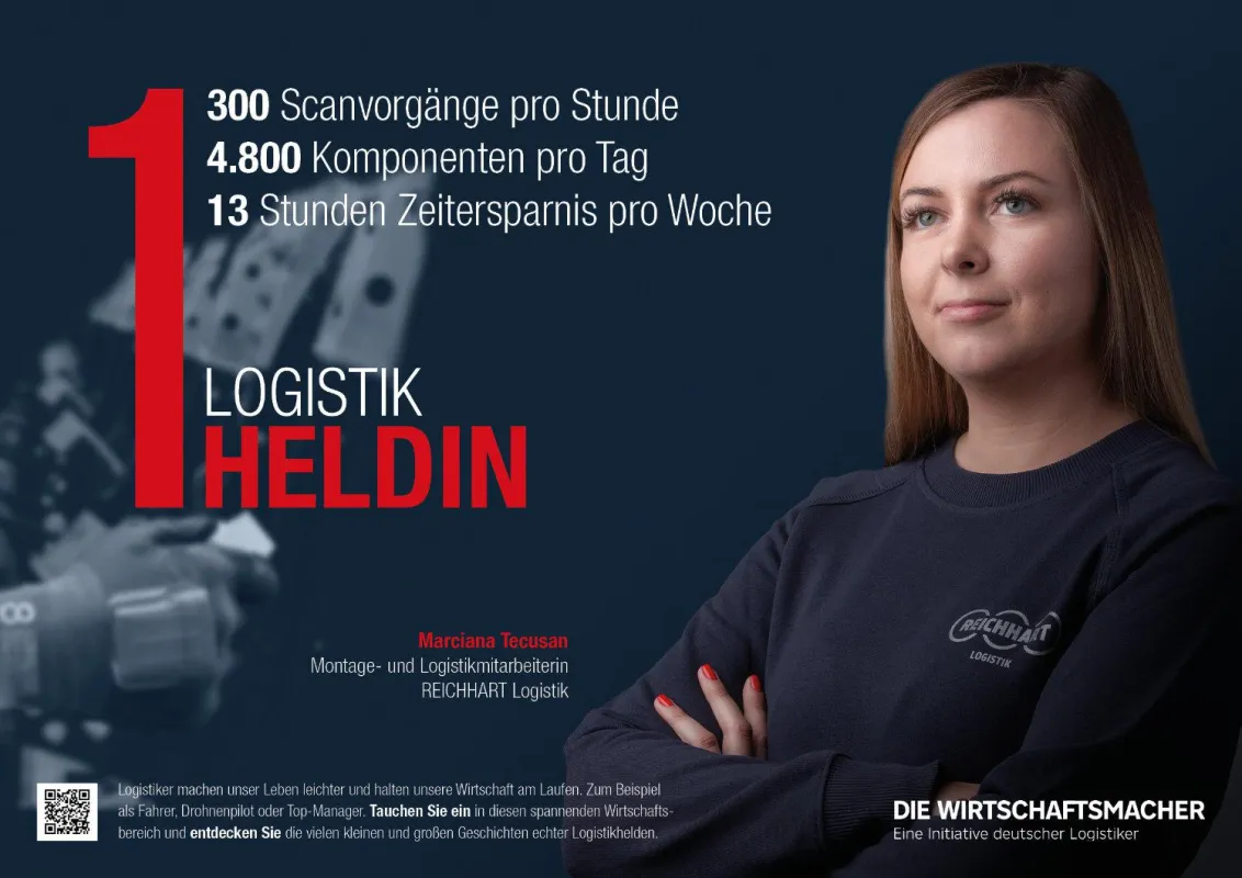 Marciana Tecusan ist die erste REICHHART Logistikheldin im Rahmen der „Wirtschaftsmacher