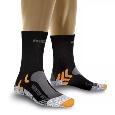 Bild: Laufen bei Eis und Schnee – kein Problem mit der „Winter Run“-Socke von X-Socks