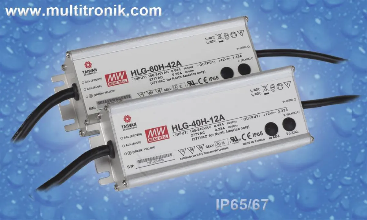 Hocheffiziente LED-Netzteile 40-60 Watt von Mean-Well