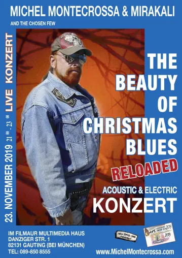 Bild: Michel Montecrossa‘s ‘The Beauty Of Christmas Blues Reloaded‘ Acoustic & Electric Konzert zu Gast in Gauting