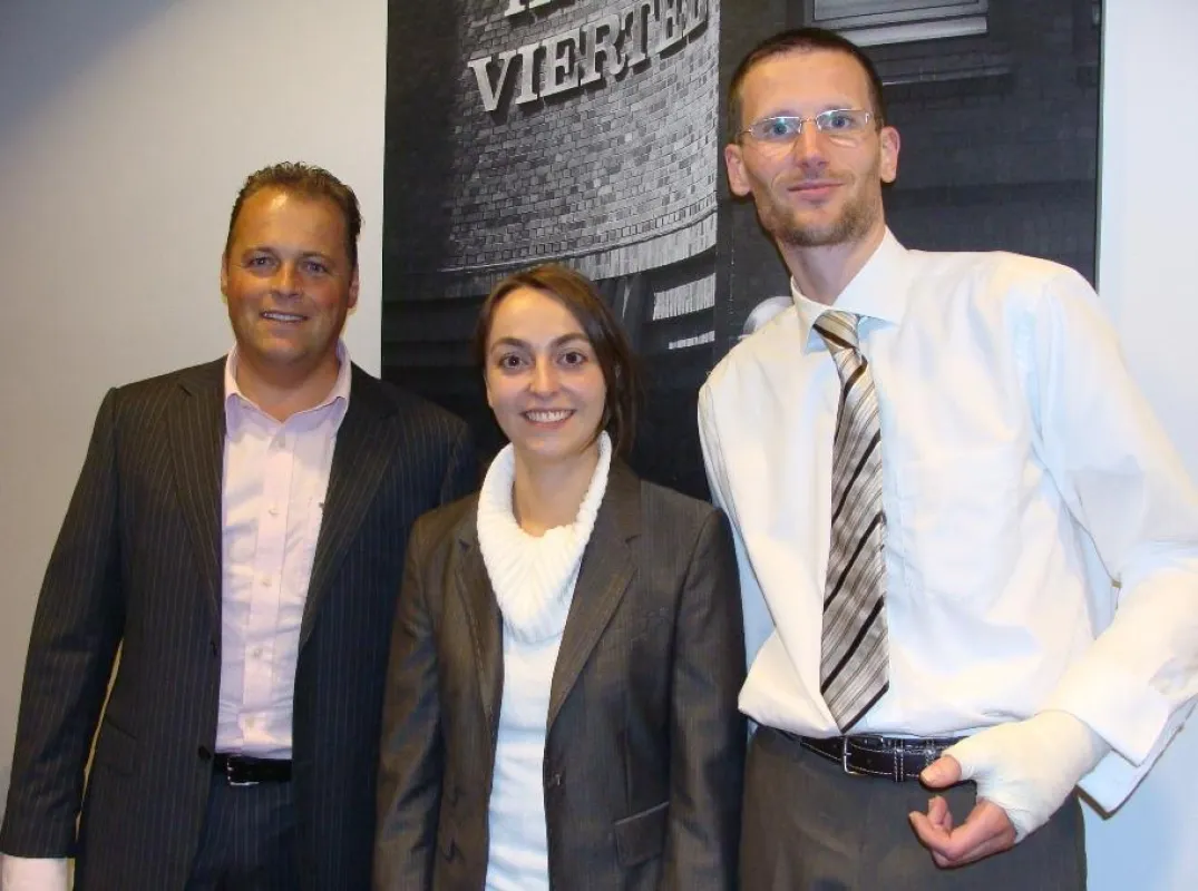 v. l. n. r.: Rene Hermes (CoreMedia), Anja Weitemeyer (eResult) und Hans-Joachim Gras (New Communication)