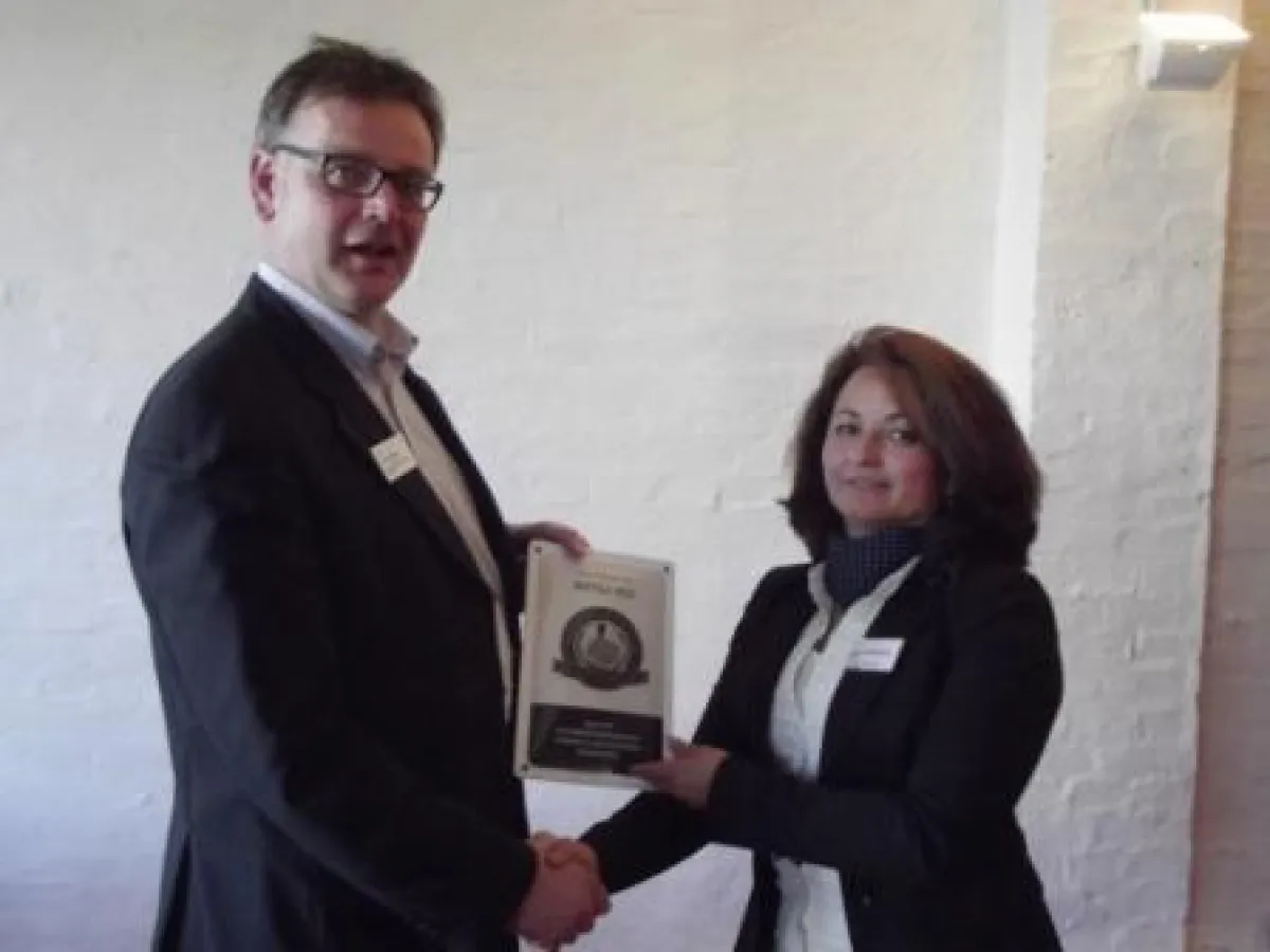 Klaus Langen, Präsident der Deutschen Röstergilde e. V. und Laura Campollo de Weiss