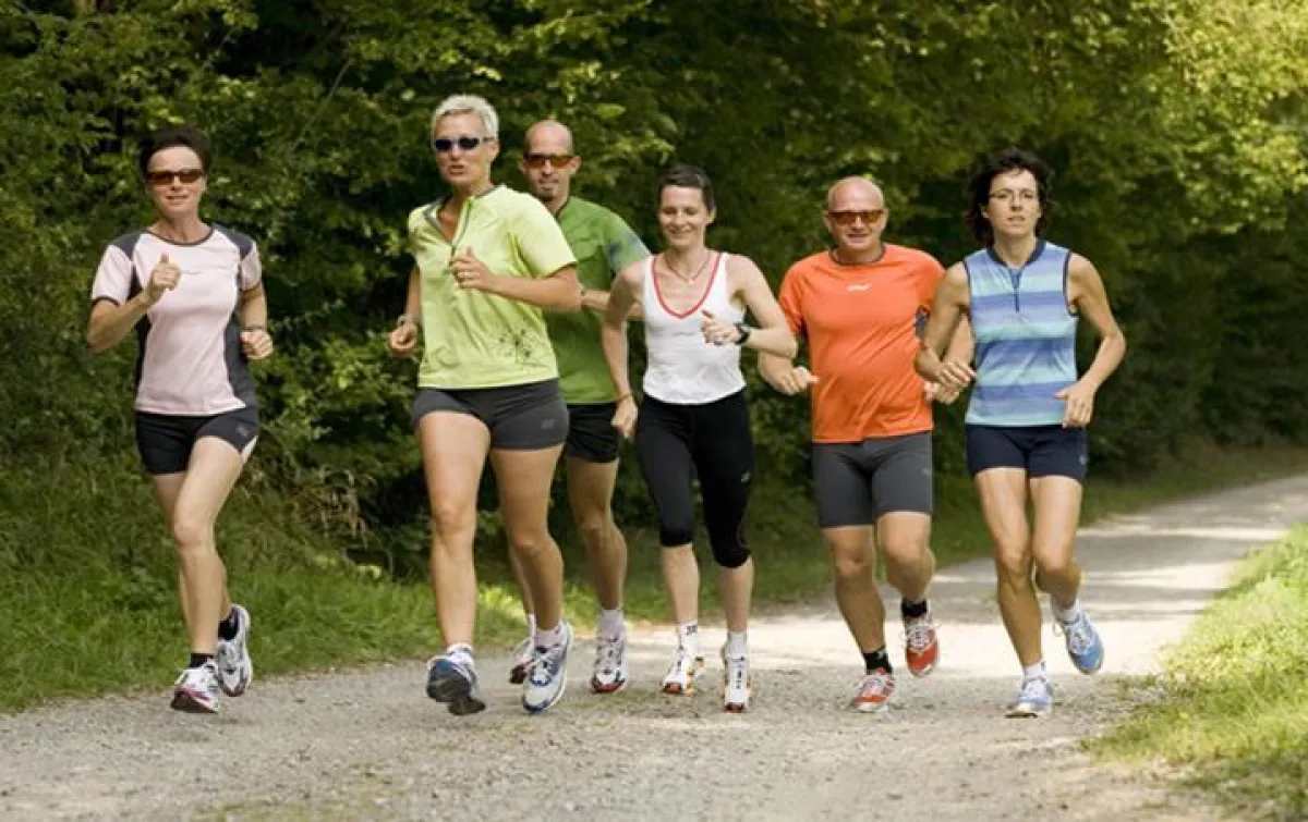 Laufgruppe während eines Laufcampus-Seminars