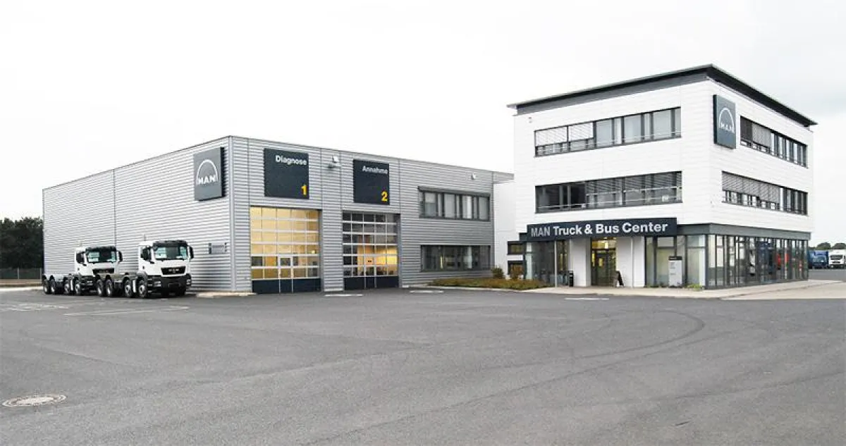 Das MAN Truck & Bus Center in Frechen. Bild: MAN