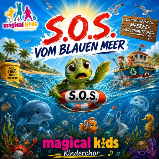 Nach großen Bühnenmoment mit Rolf Zuckowski: Magical Kids veröffentlichen „S.O.S. vom blauen Meer“ Bild: Nach großen Bühnenmoment mit Rolf Zuckowski: Magical Kids veröffentlichen „S.O.S. vom blauen Meer“
