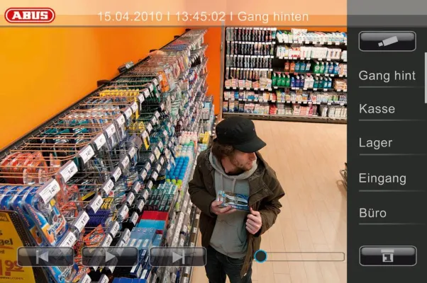 Bild: Android App – mobiler und kostenloser Zugriff auf ABUS Profirekorder