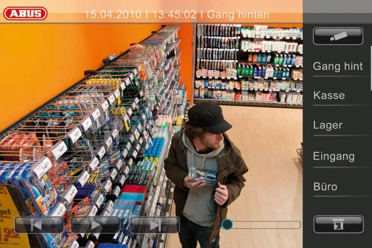 Android App – mobiler und kostenloser Zugriff auf ABUS Profirekorder Bild: Android App – mobiler und kostenloser Zugriff auf ABUS Profirekorder