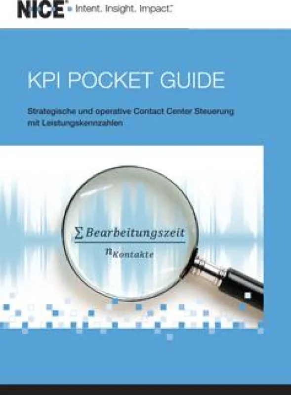 Neu: Der NICE KPI Pocket Guide erscheint zur CallCenterWorld 2012