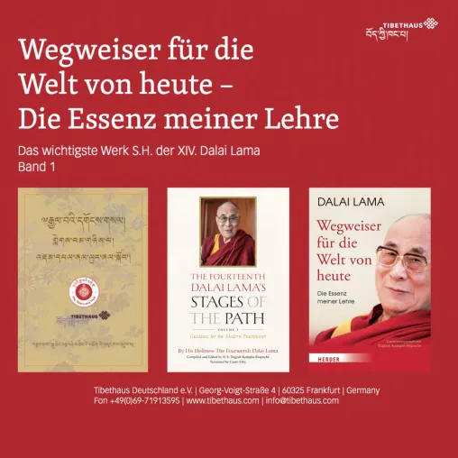 Bild: Buchvorstellung  "Wegweiser für die Welt von heute – Die Essenz meiner Lehre"  von S. E. XIV. Dalai Lama 