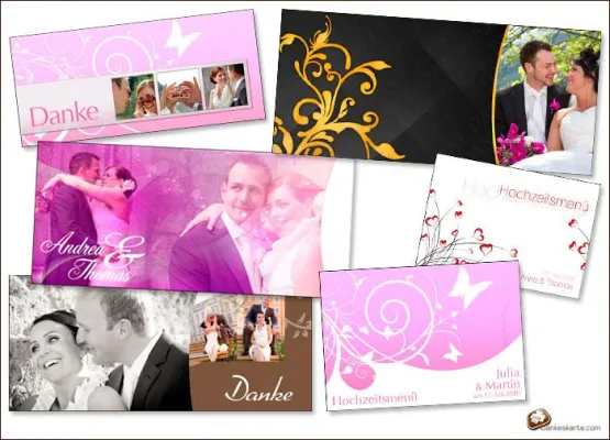 Bild: Dankeskarten für die Hochzeit - Design- und Umsetzungstrends - Qualität statt Quantität