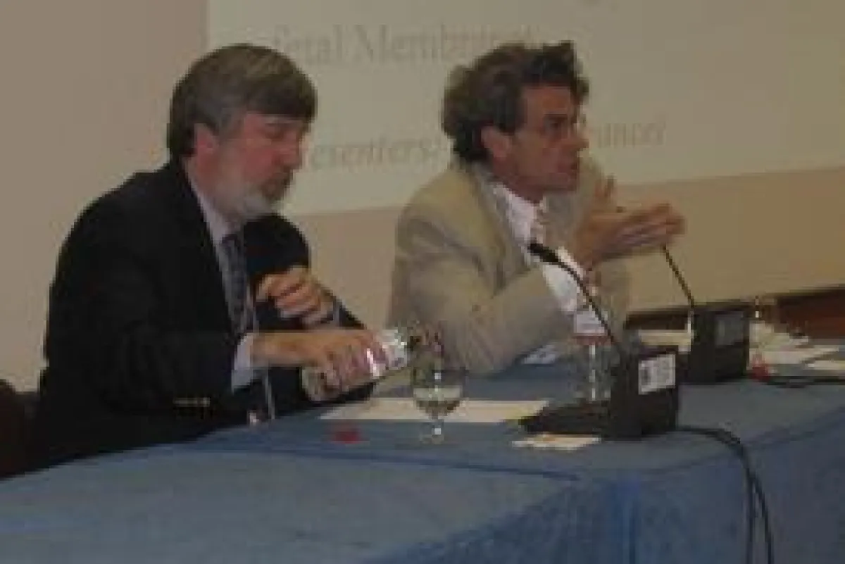 Die Referenten Prof. Farine (Toronto, links) und Prof. Ville (Paris, rechts).