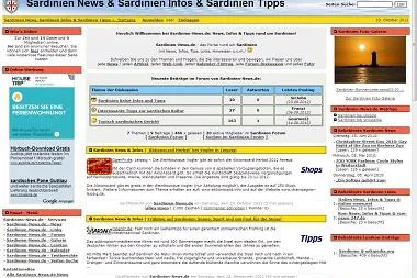 Bild: Sardinien-News.de mit neuem Design und neuen Features