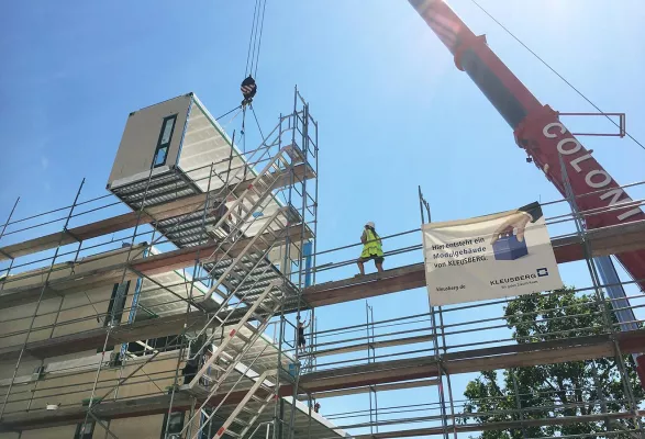 Bild: 50 Module für eine neue Kita – KLEUSBERG errichtet zeitgemäßen Neubau in Ludwigshafen