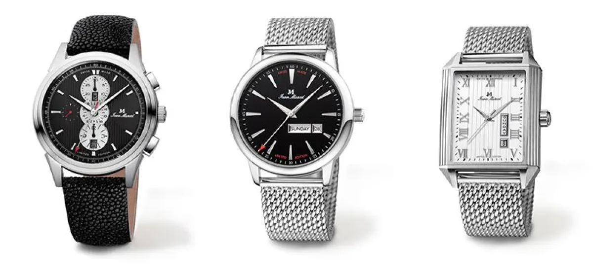 Zifferblatt-Design geschützt: Jean Marcel Astrum, Palmarium & Quadrum II