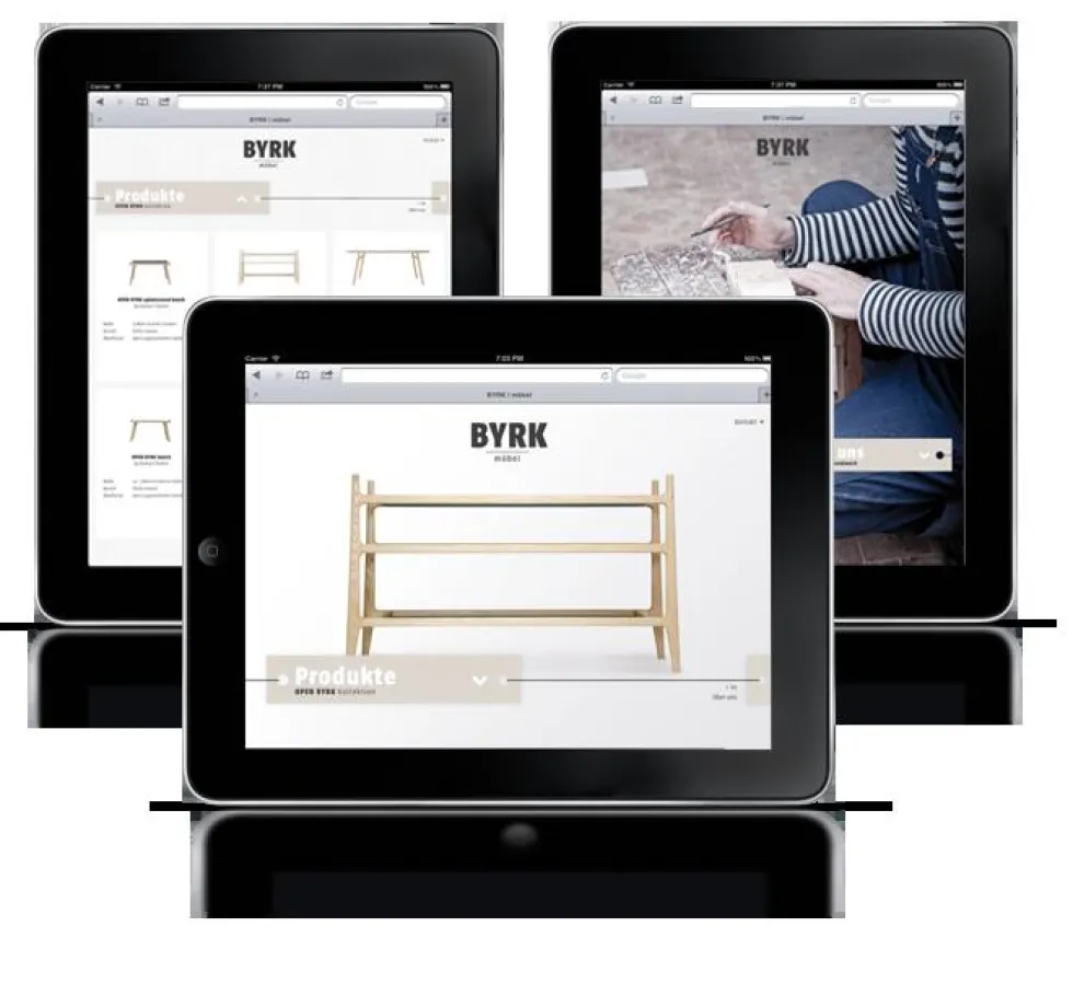 Auf dem iPad kann der Nutzer durch die Seite ?swipen?.
