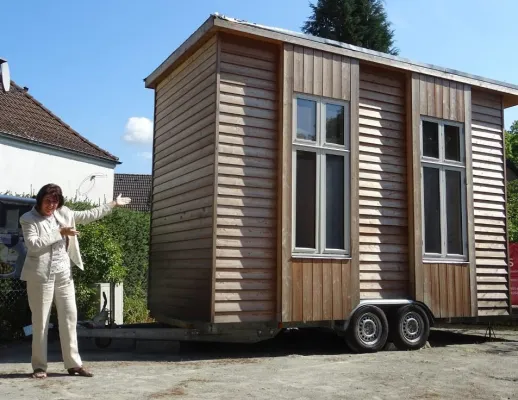 Bild: 100-Euro-Wohnung mit Komfort: Tiny House noch bis Anfang Dezember in Berlin-Hermsdorf zu besichtigen
