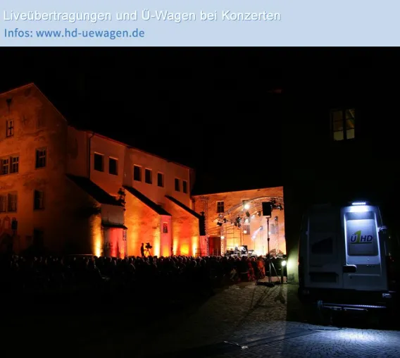 Live-Übertragung und Aufzeichnung von Konzerten Bild: Live-Übertragung und Aufzeichnung von Konzerten