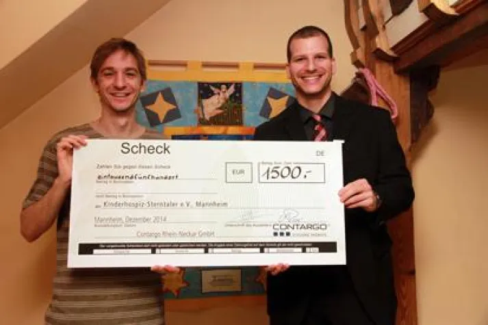 Bild: Contargo Rhein-Neckar übergibt Scheck an Kinderhospiz Sterntaler