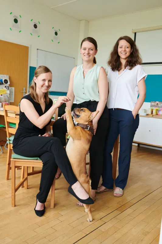 Das Gründerinnenteam von Tenetrio: Katrin Figueroa, Sabrina Jaap und Ina Henkel (vlnr) (© Darius Ramazani)