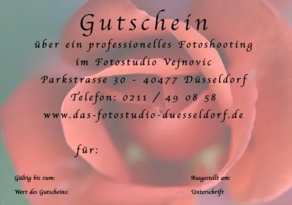 Bild: Gutschein zum Foto-Shooting: Ein besonderes Geschenk für einen besonderen Menschen