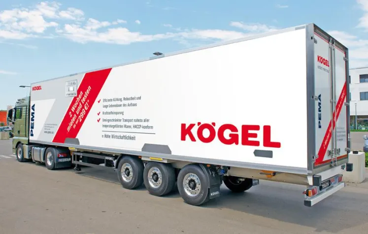 Bild: Kögel und PEMA bieten Testaktion mit Premium-Kühlkofferfahrzeugen an