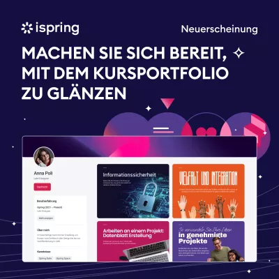 Bild: iSpring veröffentlicht innovatives Kursportfolio für seine Cloud-Produkte Suite Max und Page