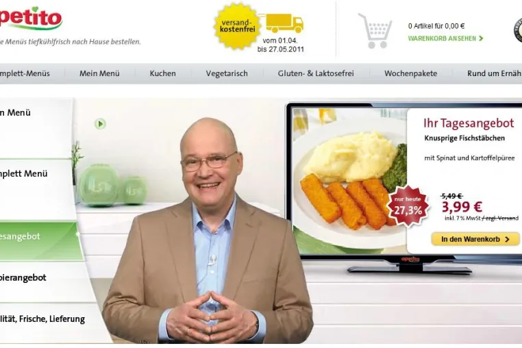 apetito AG vermarktet Menüs online per Video-Interface Bild: apetito AG vermarktet Menüs online per Video-Interface