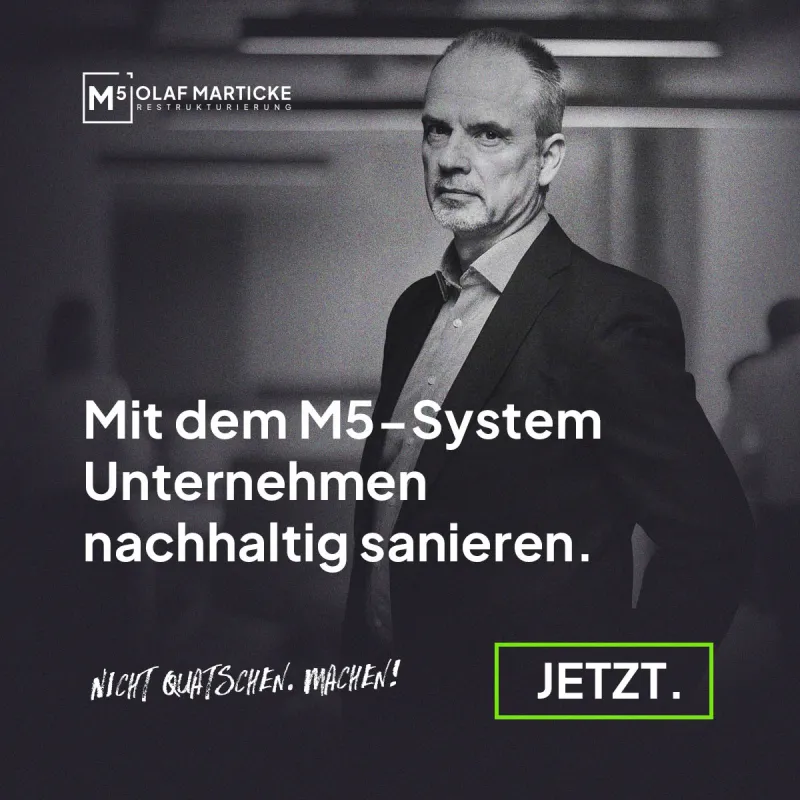 Mit dem M5-System Unternehmen nachhaltig sanieren. (© Olaf Marticke)