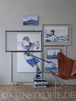 Bild: Blau, blau, blau sind alle meine Bilder - Farbsuche auf Kunstkopie.de