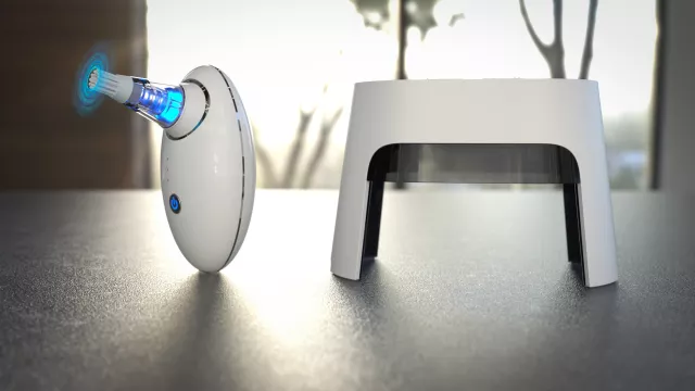 Bild: DER NEUE MINI-VAKUUMREINIGER FÜR DIE HÖRSYSTEM-PFLEGE