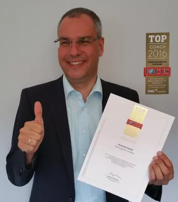 Bild: Auszeichnung als Focus Top Coach 2016: Christoph Schalk zählt zu den besten Coaches in Deutschland