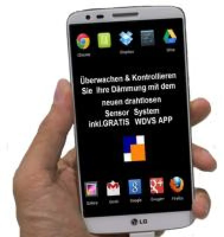 WDVS App Sensor Kontrollierte Fassadendämmung mittels drahtlos Sensors