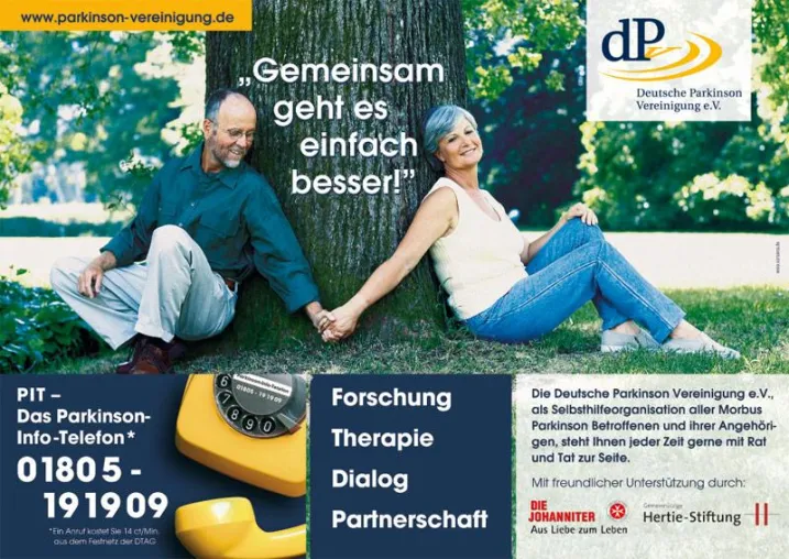 Bild: „Gemeinsam geht es einfach besser“ – 18/1 Kampagne in NRW - Früherkennung Parkinson