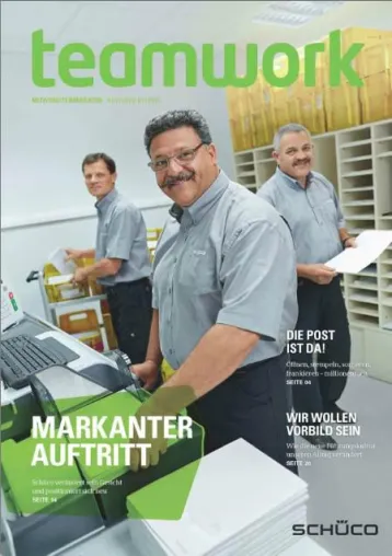 Mitarbeitermagazin teamwork überzeugt Jury: Schüco gewinnt Silber beim BCP-Award Bild: Mitarbeitermagazin teamwork überzeugt Jury: Schüco gewinnt Silber beim BCP-Award