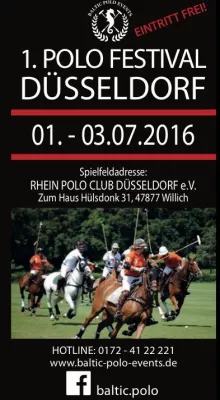 1. Polo Festival Düsseldorf im Rhein Polo Club Düsseldorf e.V. - 01. - 03. Juli 2016 Bild: 1. Polo Festival Düsseldorf im Rhein Polo Club Düsseldorf e.V. - 01. - 03. Juli 2016