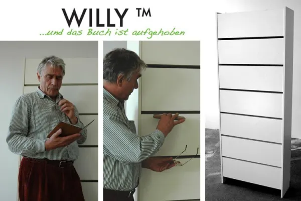 Bild: Frankfurter Buchmesse 2009 - Hamburger Designstudio präsentiert Bücherregal Willy™