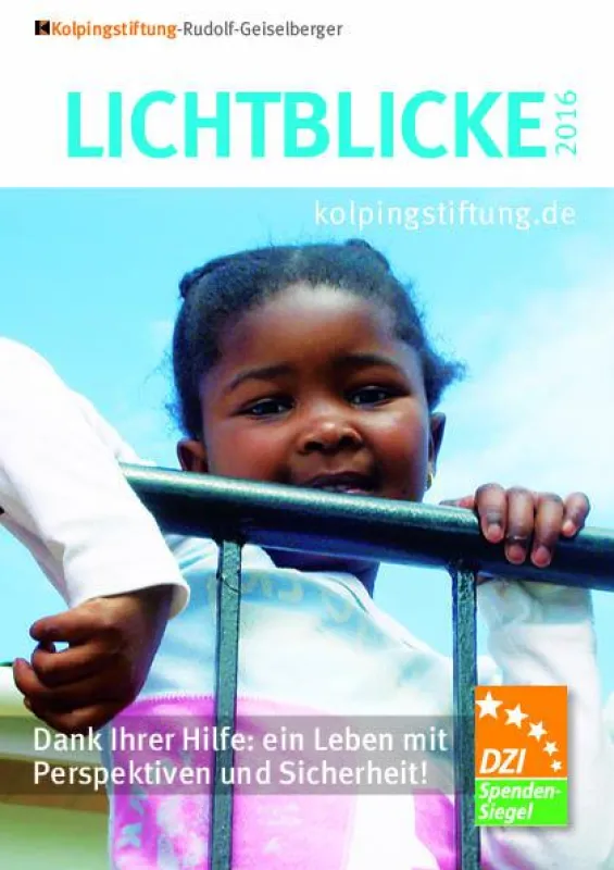 Die Kolpingstiftung-Rudolf-Geiselberger hilft auch Kindern in Afrika.