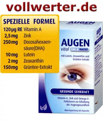 Bild: Neu von Hübner Augen vital Tag und Nacht Kapseln - Reformhaus Online-Shop