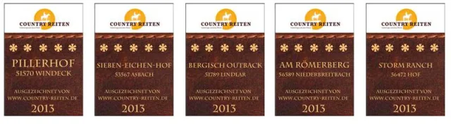 Die besten Wanderreitstationen: Country-Reiten.de zeichnet 5-Sterne-Betriebe aus Bild: Die besten Wanderreitstationen: Country-Reiten.de zeichnet 5-Sterne-Betriebe aus