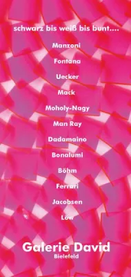 Bild: schwarz bis weiß bis bunt.... Manzoni, Uecker, Fontana