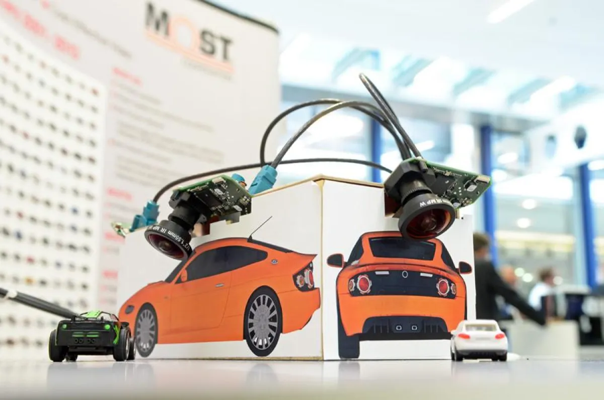 Surround view demo system based on MOST150 coaxial cabling