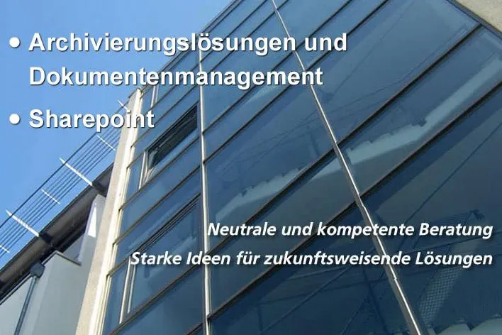 Expertise für Dokumentenmanagement, E-Mail-Archivierung und komplexe IT Anforderungen. Bild: Expertise für Dokumentenmanagement, E-Mail-Archivierung und komplexe IT Anforderungen.