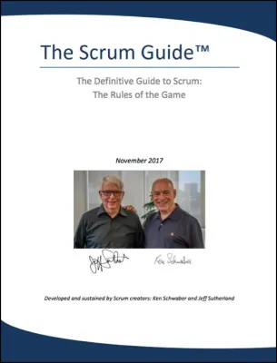 Bild: Scrum Guide von Schwaber und Sutherland in Version November 2017 liegt vor
