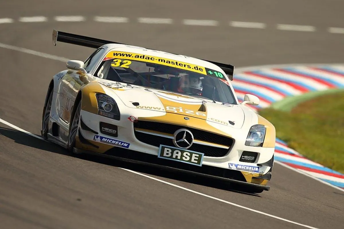 Gize-SLS mit Harald Proczyk und Dominik Baumann weiter auf Punkte-Kurs im ADAC GT Masters