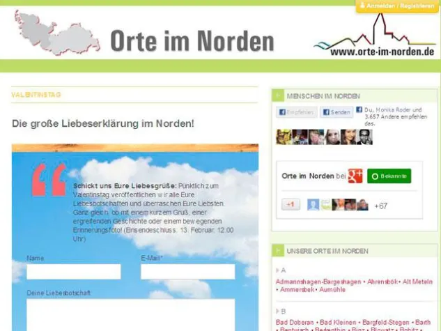 Bild: Valentinstag im Norden: Digitale Liebesgrüße versenden