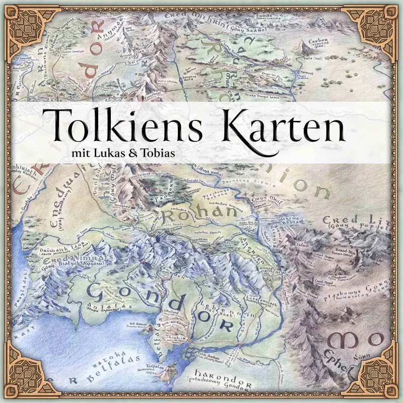 Das Cover zum Podcast Tolkiens Karten (© Auenland Productions)