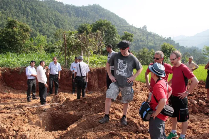 Bild: Rapsianer zum Hilfseinsatz in Nepal angekommen