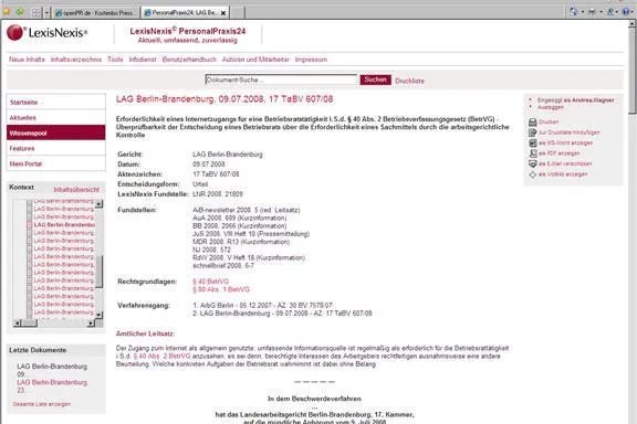 Bild: Sachmittel - Arbeitgeber muss Betriebsrat laut LAG Berlin-Brandenburg "regelmäßig" Internetzugang einräumen