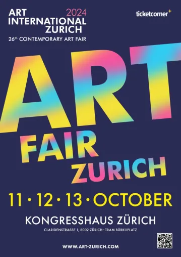 Die Kunstmesse ART INTERNATIONAL ZURICH öffnet am 11. Oktober 2024 zum 26. Mal Bild: Die Kunstmesse ART INTERNATIONAL ZURICH öffnet am 11. Oktober 2024 zum 26. Mal