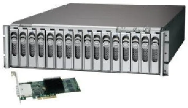 Bild: NAB 2009 - Sonnet zeigt RAID-Gehäuse mit 16 Festplatten für die HD-Produktion